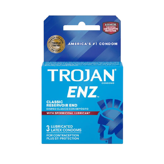 Trojan-Enz with Spermicidal Lubricant 3 Pack