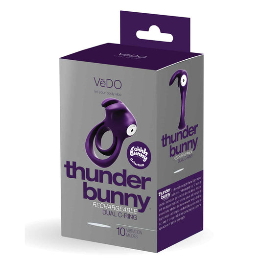 VeDo Thunder Bunny Rechargeable Dual C Ring Purple