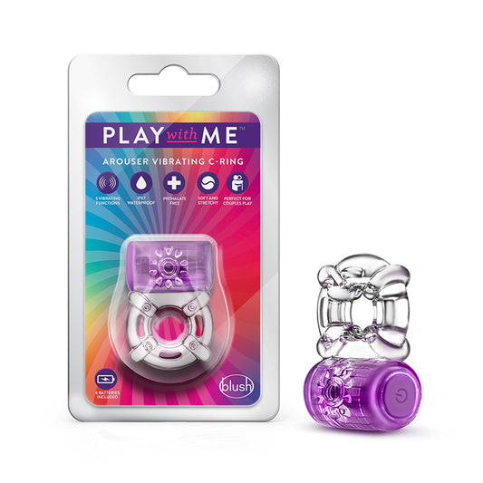 Blush Play with Me One Night Stand Vibrating C-Ring Purple