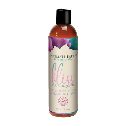 Intimate Earth Bliss Clove Infused Water-Based Anal Relaxing Glide 2 oz.