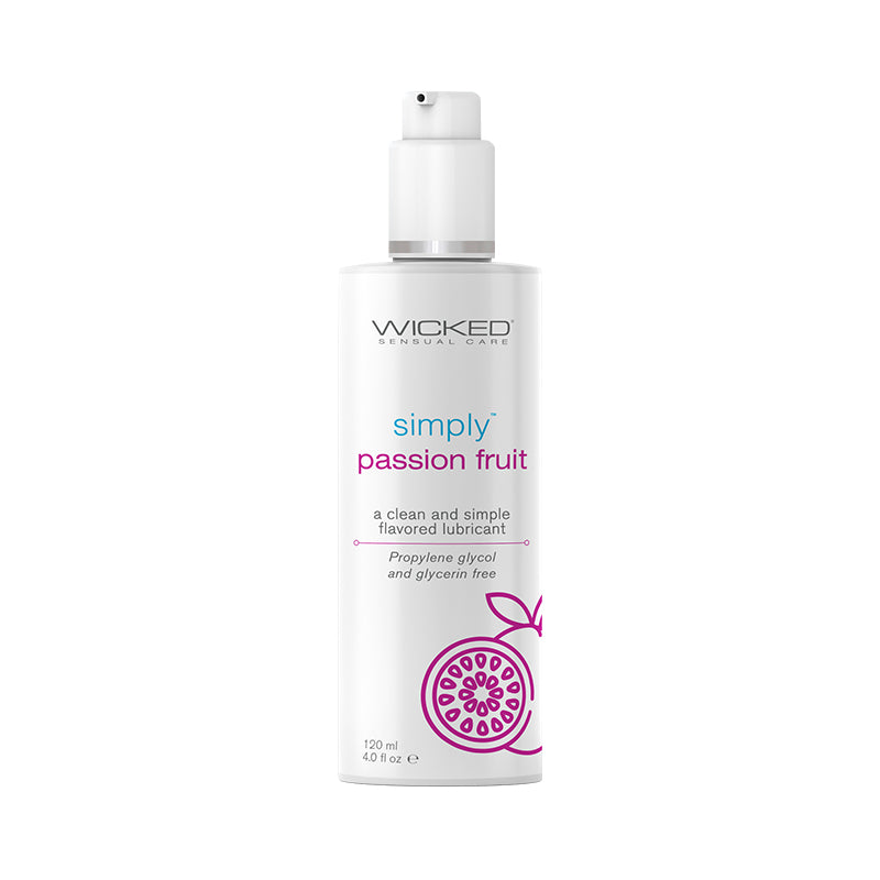 Simply Passion Fruit Flavored Water Based Lubricant 4 oz.