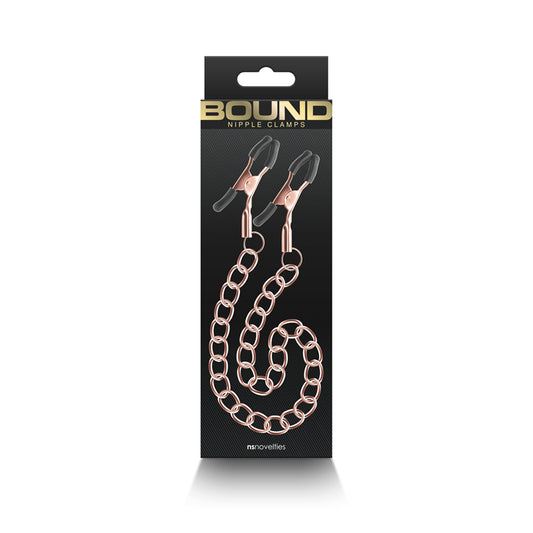 Bound Nipple Clamps DC2 Rose Gold